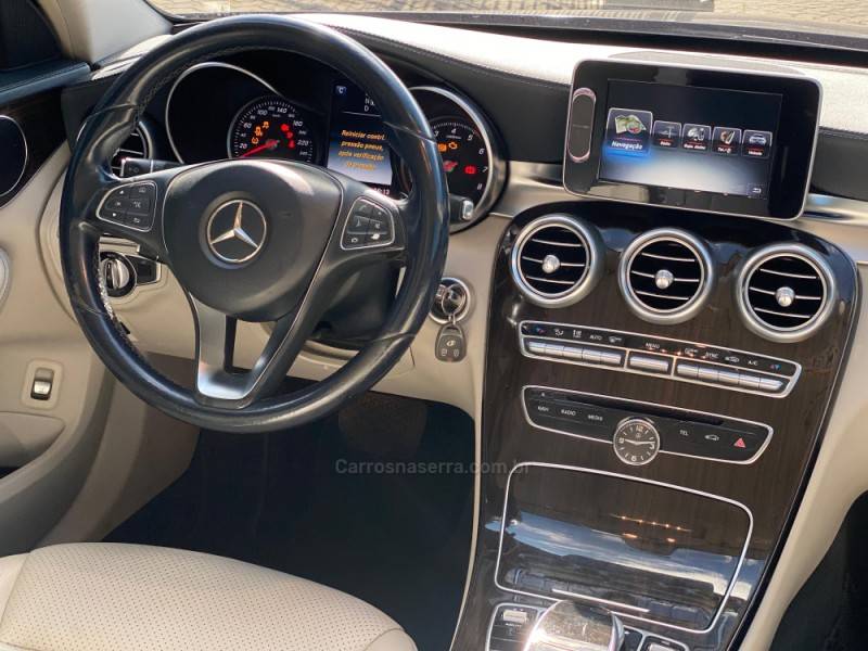 MERCEDES-BENZ - C 180 - 2014/2015 - Azul - Sob Consulta